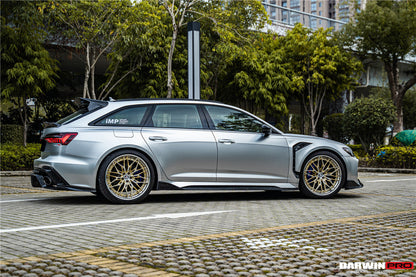 DarwinPRO 2019-UP Audi RS6 Avant C8 & RS7 Quattro IMP Performance Side Skirts Under Board - DarwinPRO Aerodynamics