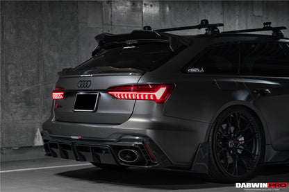 DarwinPRO 2019-UP Audi RS6 Avant C8 IMP Performance Carbon Fiber Middle Spoiler - DarwinPRO Aerodynamics