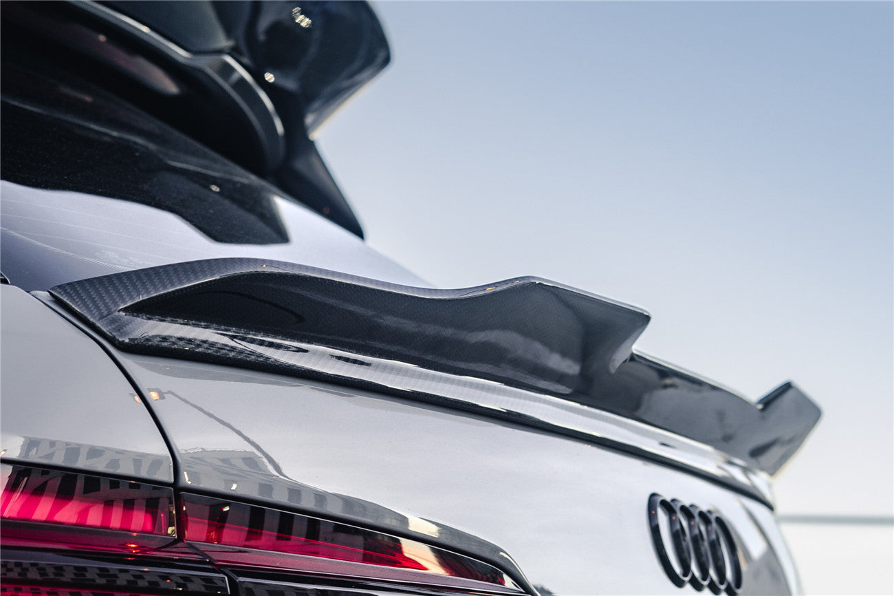 DarwinPRO 2019-2023 Audi RS6 Avant C8 IMP Performance Carbon Fiber Middle Spoiler - DarwinPRO Aerodynamics