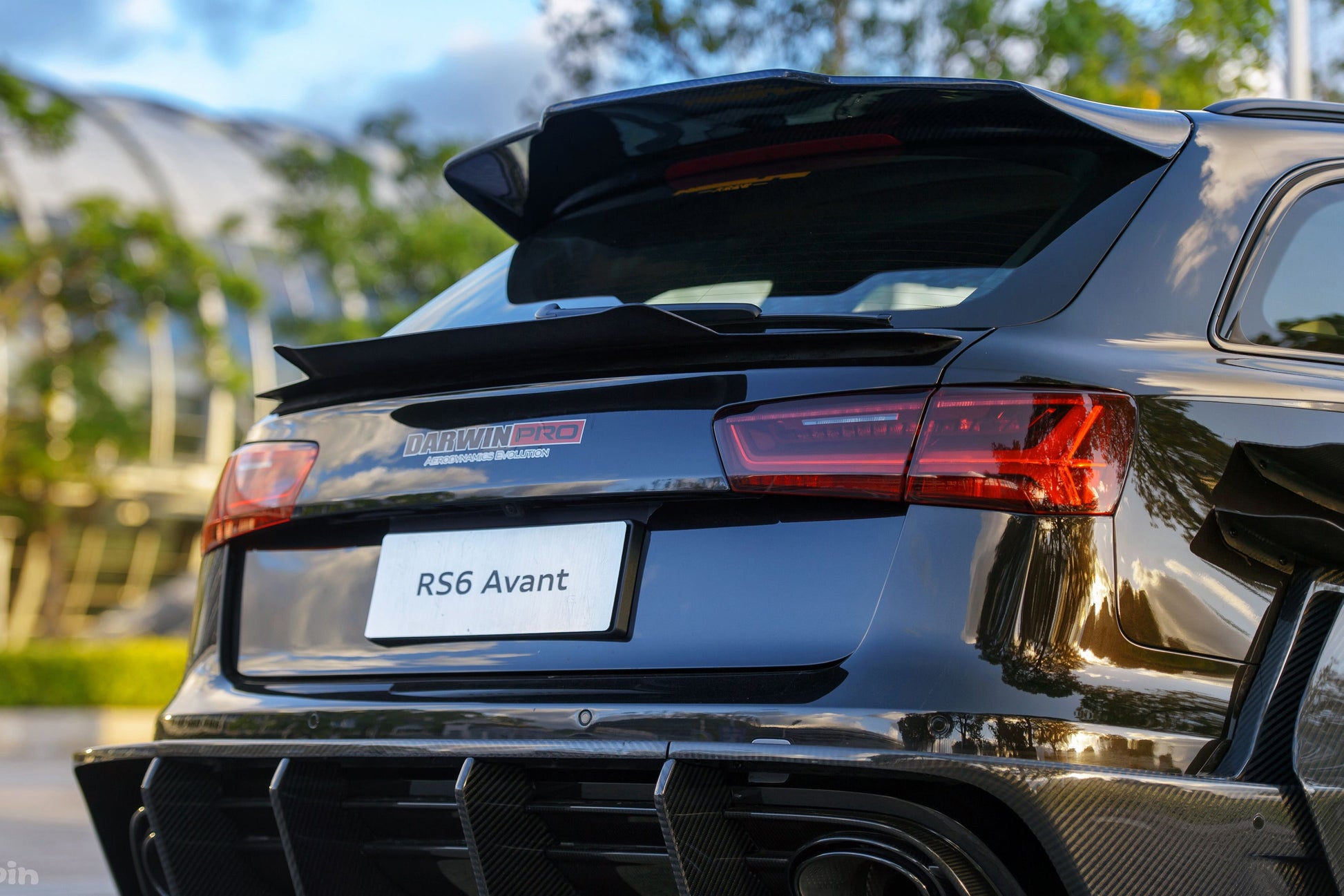 2013-2018 Audi RS6 Avant BKSS Style Roof Spoiler - DarwinPRO Aerodynamics