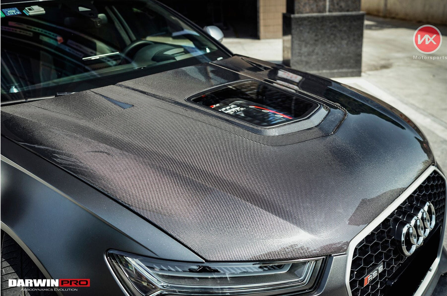 DarwinPRO 2013-2018 Audi A6 S6 RS6 BKSS Style Carbon Fiber Hood - DarwinPRO Aerodynamics