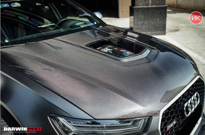 DarwinPRO 2013-2018 Audi A6 S6 RS6 BKSS Style Carbon Fiber Hood - DarwinPRO Aerodynamics