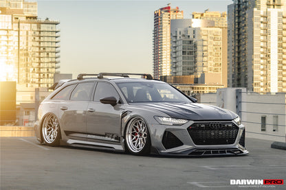 DarwinPRO 2019-UP Audi RS6 Avant C8 & RS7 Quattro IMP Performance Side Skirts Under Board - DarwinPRO Aerodynamics