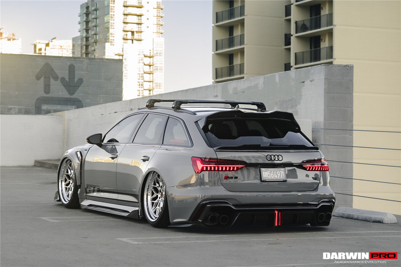 DarwinPRO 2019-UP Audi RS6 Avant C8 IMP Performance Carbon Fiber Middle Spoiler - DarwinPRO Aerodynamics