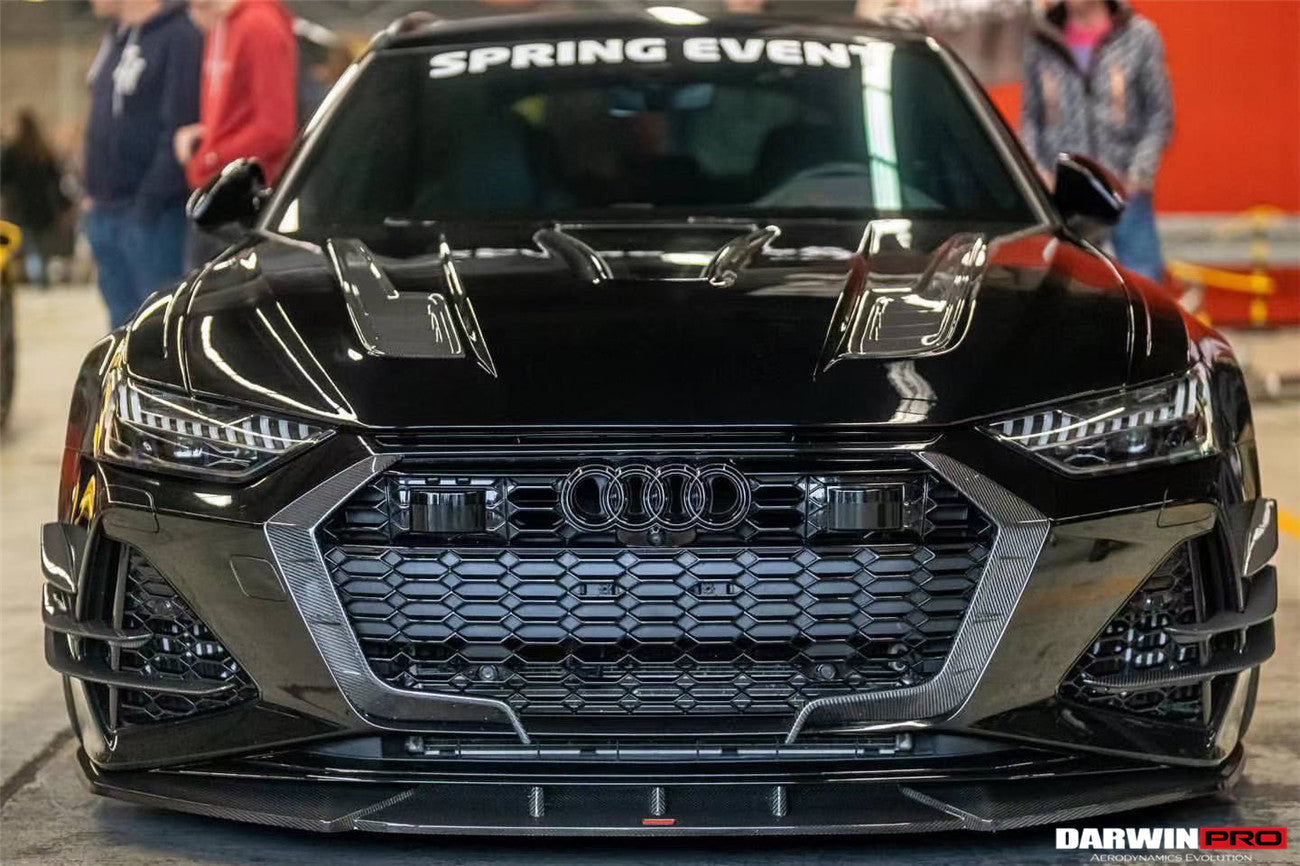 DarwinPRO 2019-UP Audi RS6 Avant C8 & RS7 Quattro IMP Performance Front Canards - DarwinPRO Aerodynamics