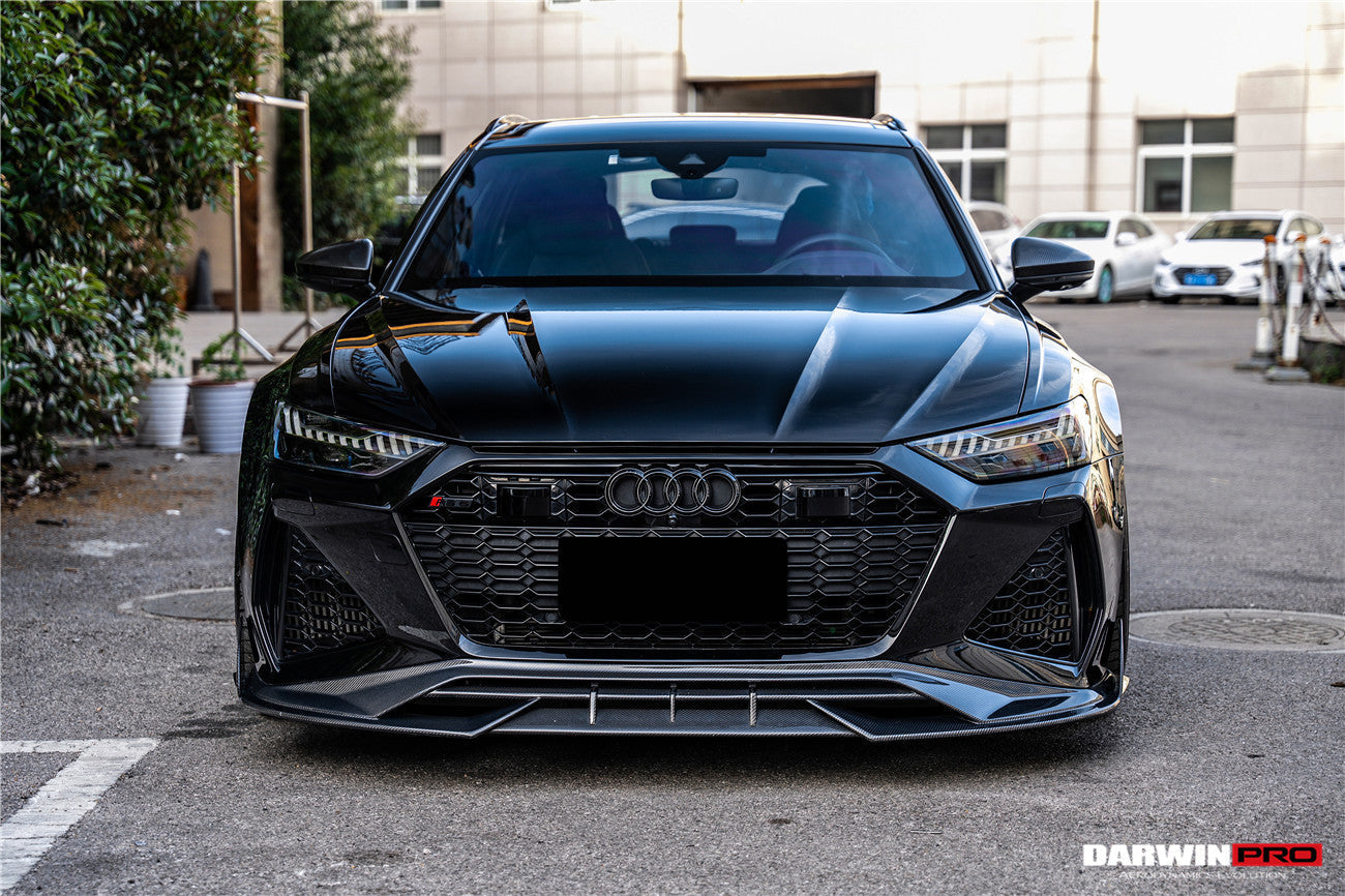 DarwinPRO 2019-2025 Audi RS6 Avant C8 & RS7 Quattro IMP Performance Front Lip - DarwinPRO Aerodynamics
