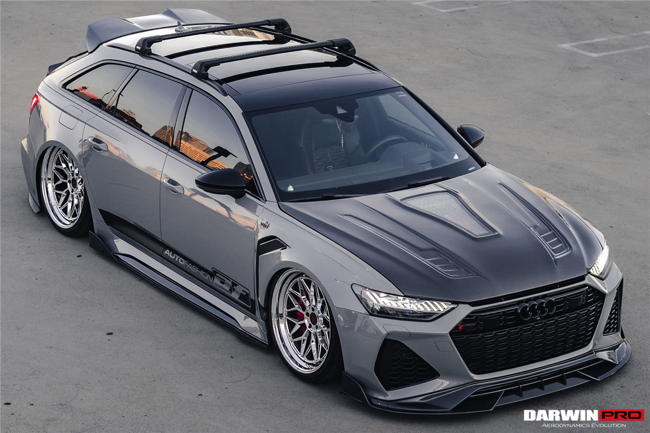 DarwinPRO 2019-UP Audi RS6 Avant C8 & RS7 Quattro IMP Performance Side Skirts Under Board - DarwinPRO Aerodynamics
