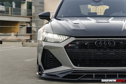 DarwinPRO 2019-2023 Audi RS6 Avant C8 IMP Performance Partial Carbon Fiber Hood - DarwinPRO Aerodynamics