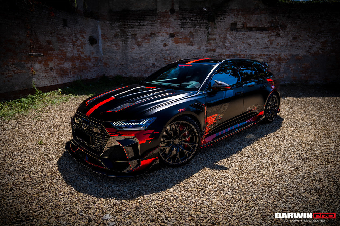 DarwinPRO 2019-UP Audi RS6 Avant C8 IMP Performance Partial Carbon Fiber Hood