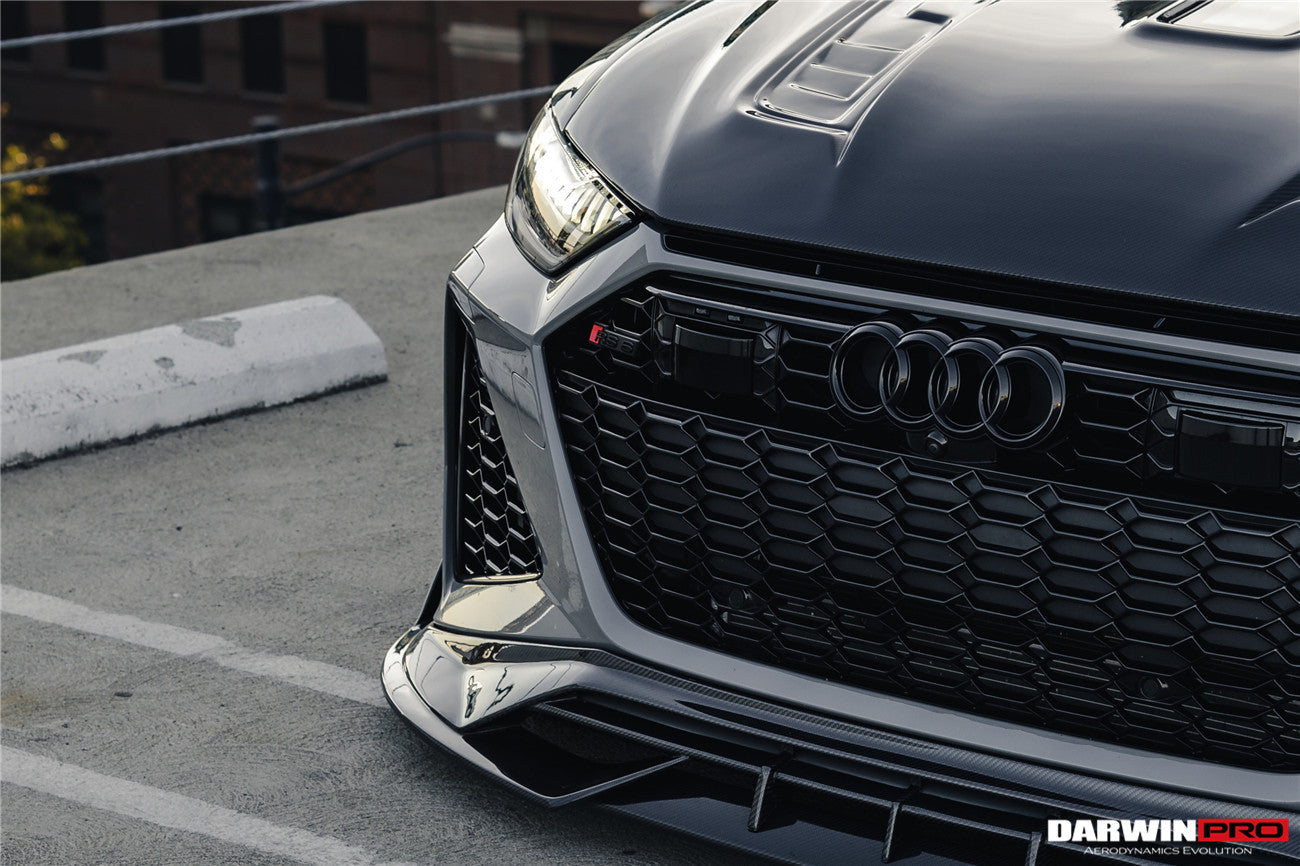 DarwinPRO 2019-2023 Audi RS6 Avant C8 IMP Performance Partial Carbon Fiber Hood - DarwinPRO Aerodynamics