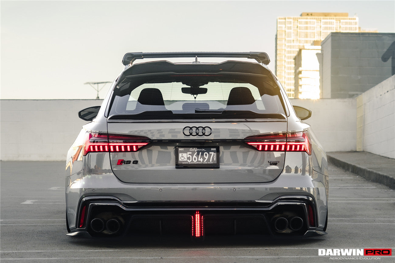 DarwinPRO 2019-UP Audi RS6 Avant C8 IMP Performance Carbon Fiber Middle Spoiler - DarwinPRO Aerodynamics