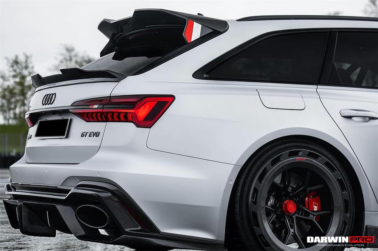 DarwinPRO 2019-UP Audi RS6 Avant C8 IMP Performance Carbon Fiber Middle Spoiler - DarwinPRO Aerodynamics