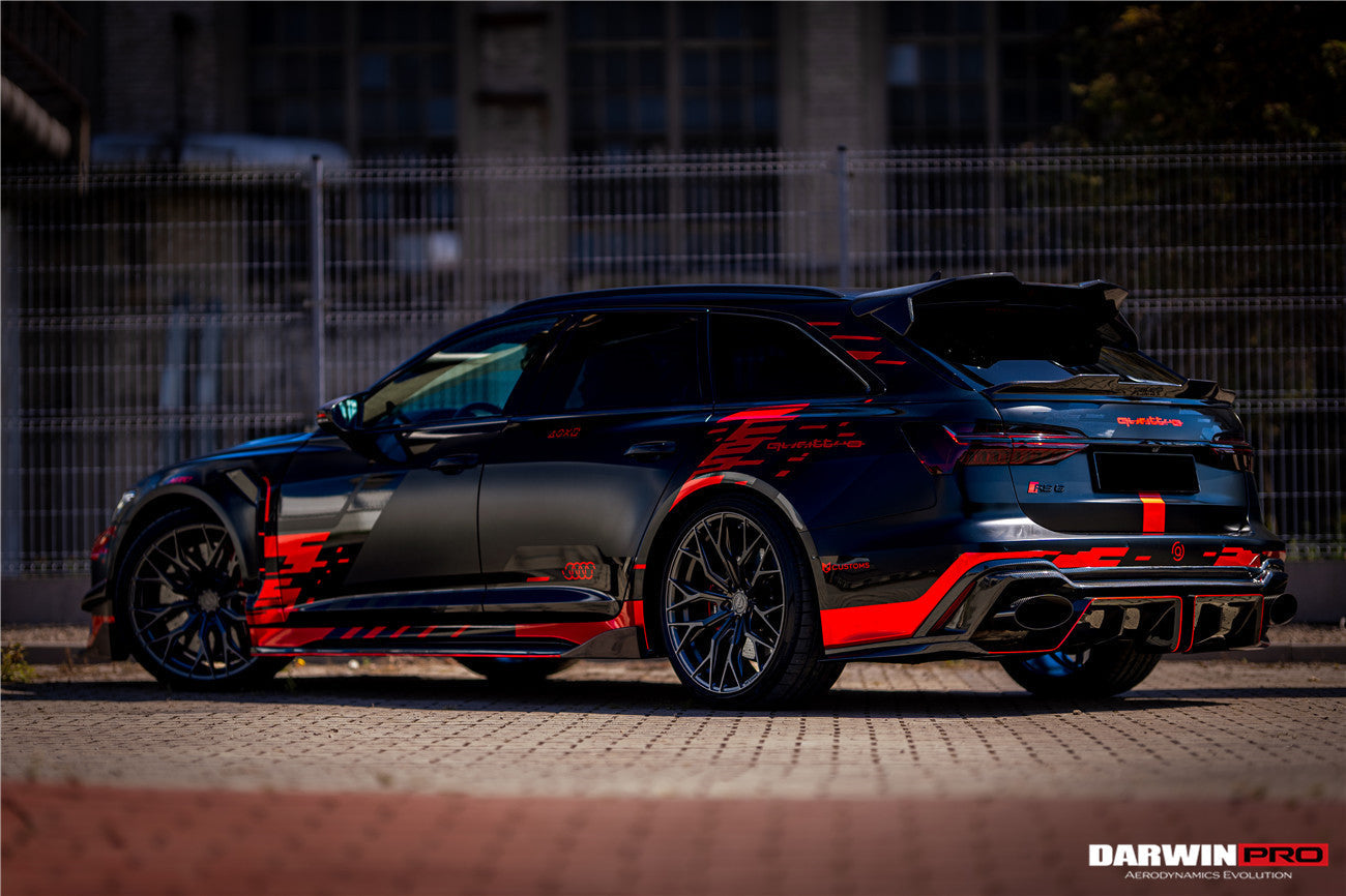 DarwinPRO 2019-UP Audi RS6 Avant C8 & RS7 Quattro IMP Performance Rear Diffuser - DarwinPRO Aerodynamics