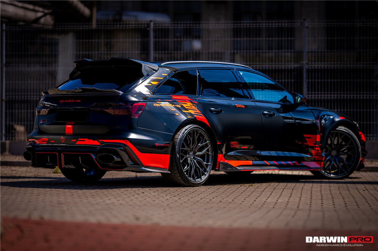 DarwinPRO 2019-UP Audi RS6 Avant C8 & RS7 Quattro IMP Performance Rear Diffuser - DarwinPRO Aerodynamics