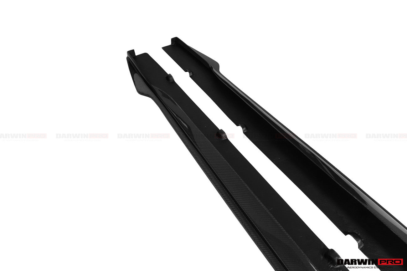 DarwinPRO 2019-UP Audi RS6 Avant C8 & RS7 Quattro IMP Performance Side Skirts Under Board - DarwinPRO Aerodynamics
