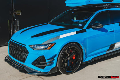 DarwinPRO 2019-UP Audi RS6 Avant C8 & RS7 Quattro IMP Performance Front Lip - DarwinPRO Aerodynamics