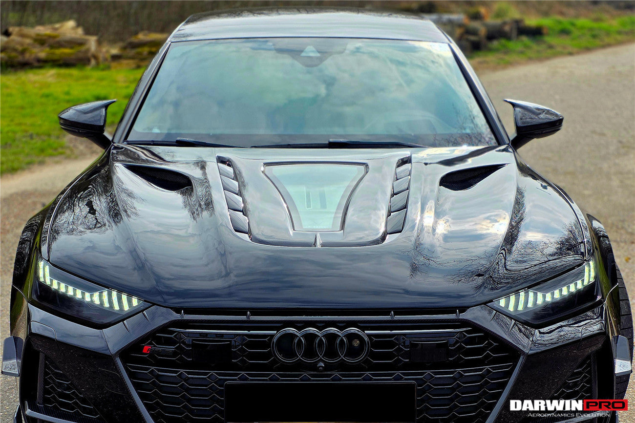 DarwinPRO 2019-2025 Audi RS7 A7 S7 C8 Quattro IMP Performance Hood - DarwinPRO Aerodynamics