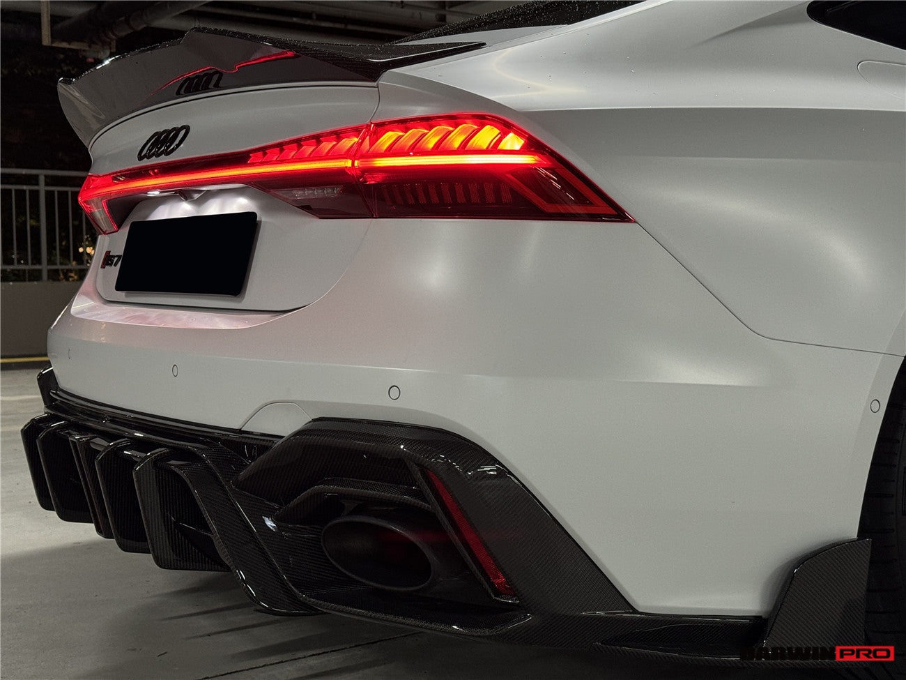 DarwinPRO 2019-2025 Audi RS6 Avant C8 & RS7 C8 Quattro IMP Design Rear Diffuser
