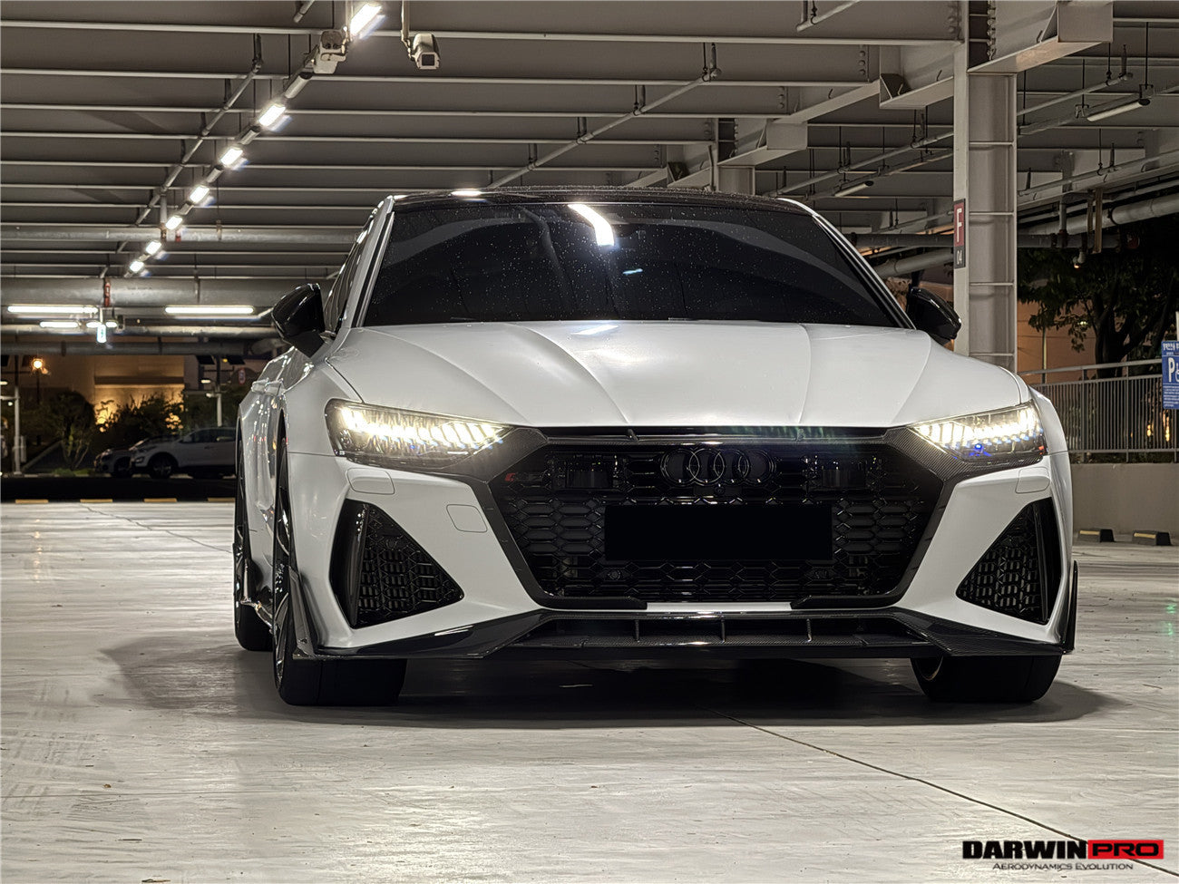 DarwinPRO 2019-2025 Audi RS6 C8 Avant & RS7 C8 Quattro IMP Performance Front Bumper Grille Cover - DarwinPRO Aerodynamics