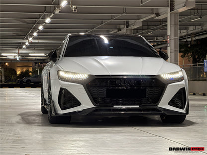 DarwinPRO 2019-2025 Audi RS6 C8 Avant & RS7 C8 Quattro IMP Performance Front Bumper Grille Cover - DarwinPRO Aerodynamics