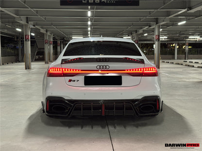 DarwinPRO 2019-2025 Audi RS6 Avant C8 & RS7 C8 Quattro IMP Design Rear Diffuser