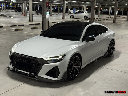 DarwinPRO 2019-2025 Audi RS6 C8 Avant & RS7 C8 Quattro IMP Performance Front Bumper Grille Cover - DarwinPRO Aerodynamics