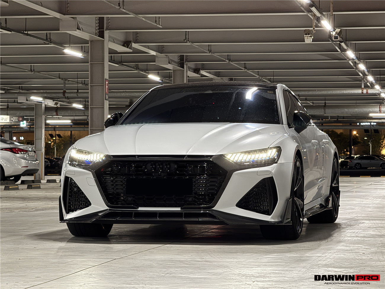 DarwinPRO 2019-2025 Audi RS6 C8 Avant & RS7 C8 Quattro IMP Performance Front Bumper Grille Cover - DarwinPRO Aerodynamics