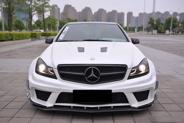 DarwinPRO 2012-2014 Mercedes Benz W204 C Class Sedan BKSS Style Wide Full Body Kit - DarwinPRO Aerodynamics