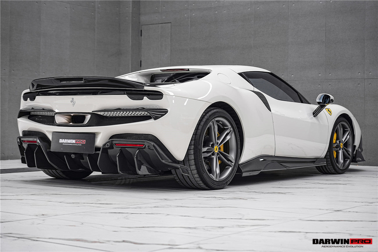 DarwinPRO 2022-2026 Ferrari 296 GTB & GTS Type F171 iMP Style Carbon Fiber Side Skirts - DarwinPRO Aerodynamics