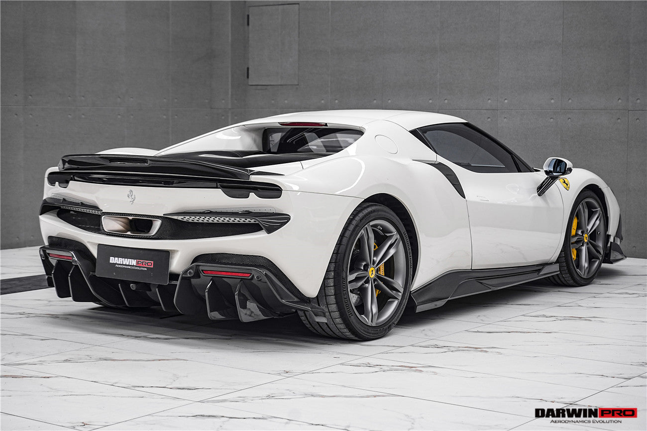 DarwinPRO 2022-2026 Ferrari 296 GTB & GTS Type F171 iMP Style Carbon Fiber Rear Diffuser With Undertray - DarwinPRO Aerodynamics
