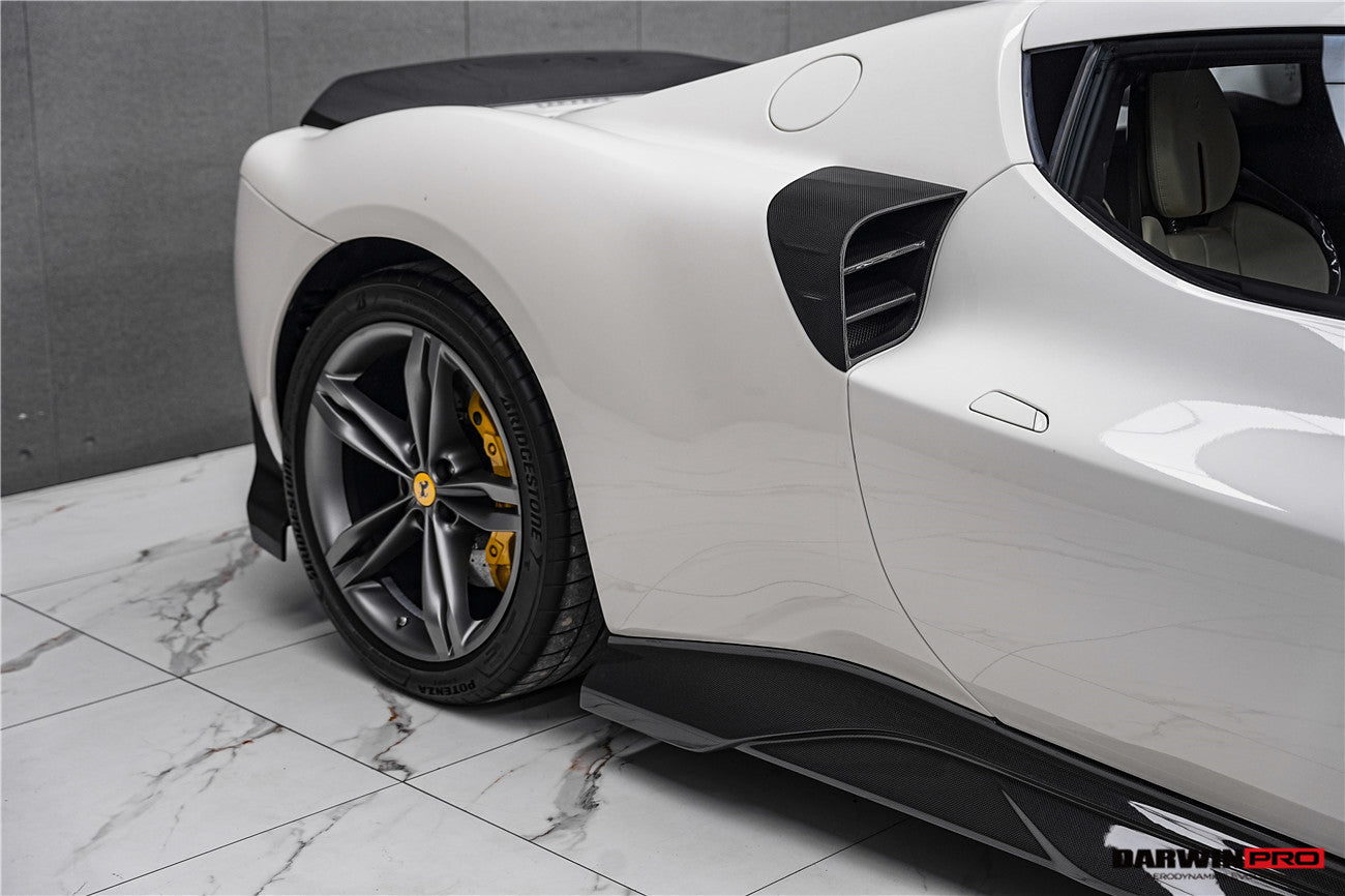 DarwinPRO 2022-2025 Ferrari 296 GTB & GTS Type F171 iMP Style Carbon Fiber Quarter Panel side Scoops - DarwinPRO Aerodynamics