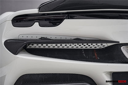 DarwinPRO 2022-2026 Ferrari 296 GTB & GTS Type F171 iMP Style Carbon Fiber Rear Bumper Trim - DarwinPRO Aerodynamics