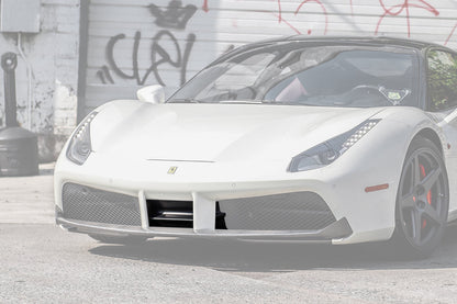 DarwinPRO 2015-2020 Ferrari 488 GTB & Spider Dry Carbon Fiber Front Air Splitter - DarwinPRO Aerodynamics