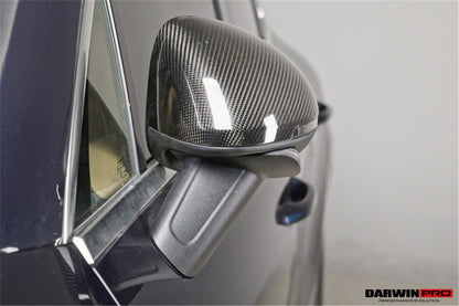 2014-2024 Porsche Macan 95B Dry Carbon Fiber Mirror Housing Replacement | Fits T, S, GTS, Turbo, Turbo S, 4 Electric, Turbo (NO BSA Holes)