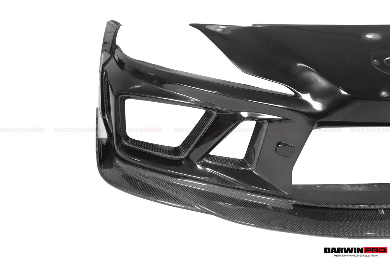 2019-UP Toyota GR Supra (J29 & DB) A90 A91 BKSSII Style Partial Carbon Fiber Front Bumper - DarwinPRO Aerodynamics