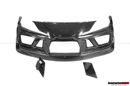 2019-UP Toyota GR Supra (J29 & DB) A90 A91 BKSSII Style Partial Carbon Fiber Front Bumper - DarwinPRO Aerodynamics
