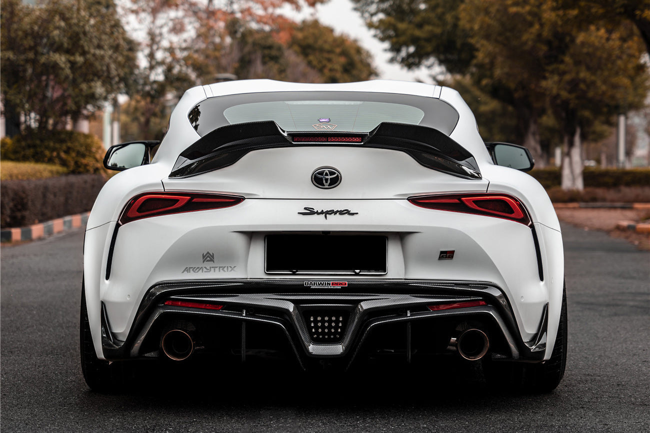 2019-UP Toyota GR Supra (J29 & DB) A90 A91 BKSS Style Carbon Fiber Rear Diffuser Lip - DarwinPRO Aerodynamics