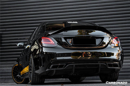 2015-2021 Mercedes Benz C63 AMG C-Class W205 Sedan RT Style Trunk Spoiler - Carbonado Aero