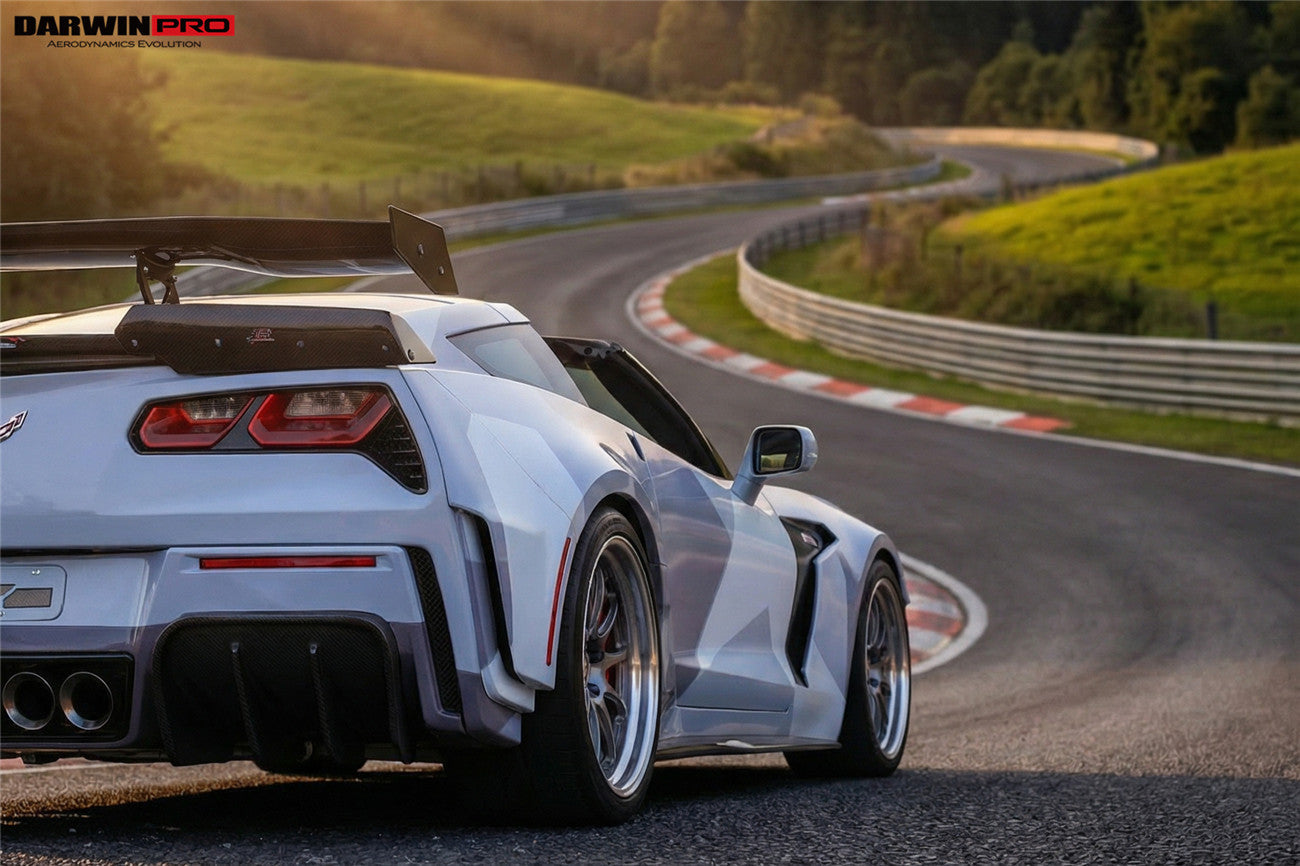 2013-2019 Corvette C7 Z51 Grandsport Z06  BKSS Style Rear Diffuser - DarwinPRO Aerodynamics