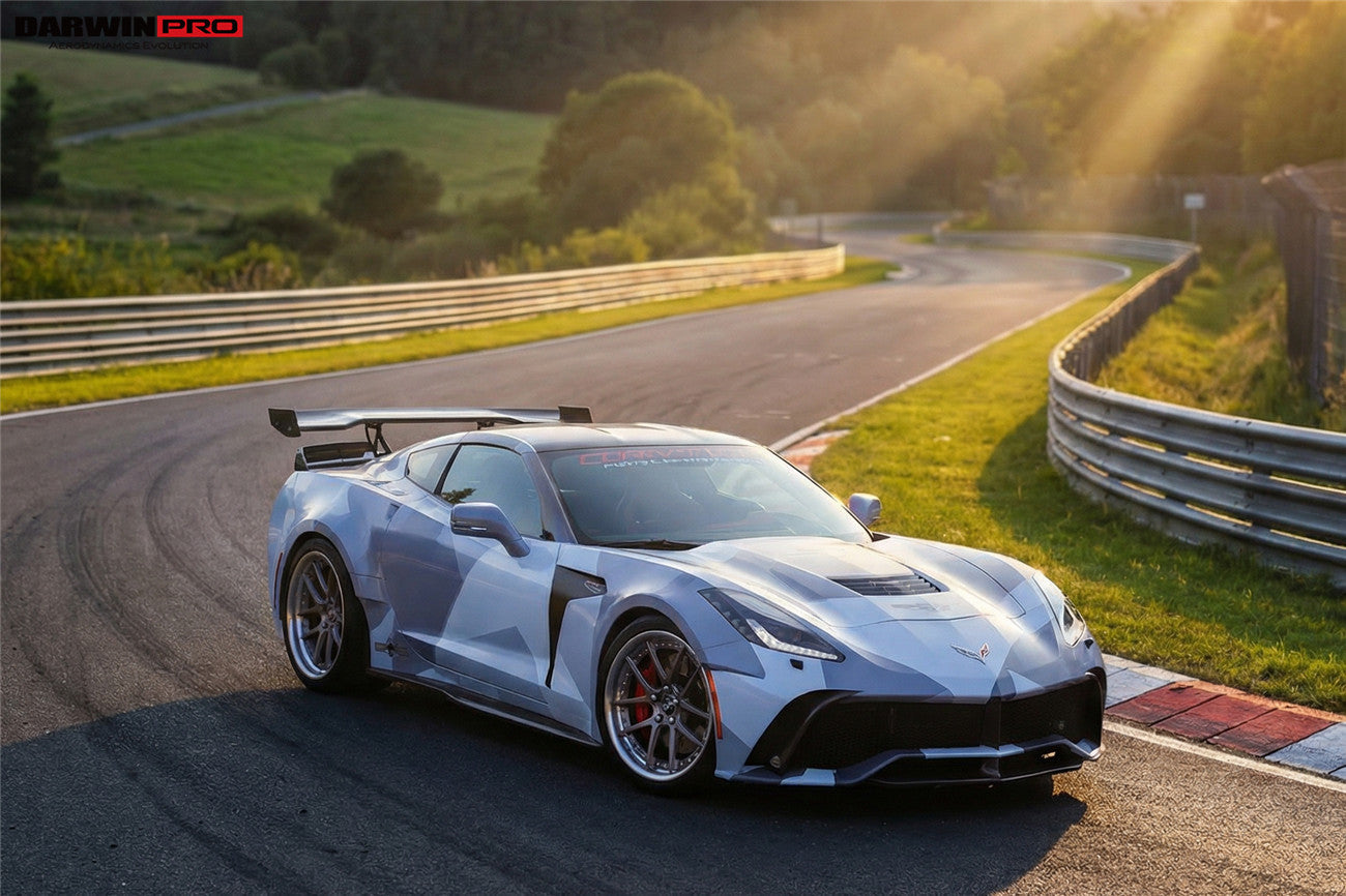 2013-2019 Corvette C7 Z51 Grandsport Z06 BKSS Style Trunk Wing Spoiler - DarwinPRO Aerodynamics