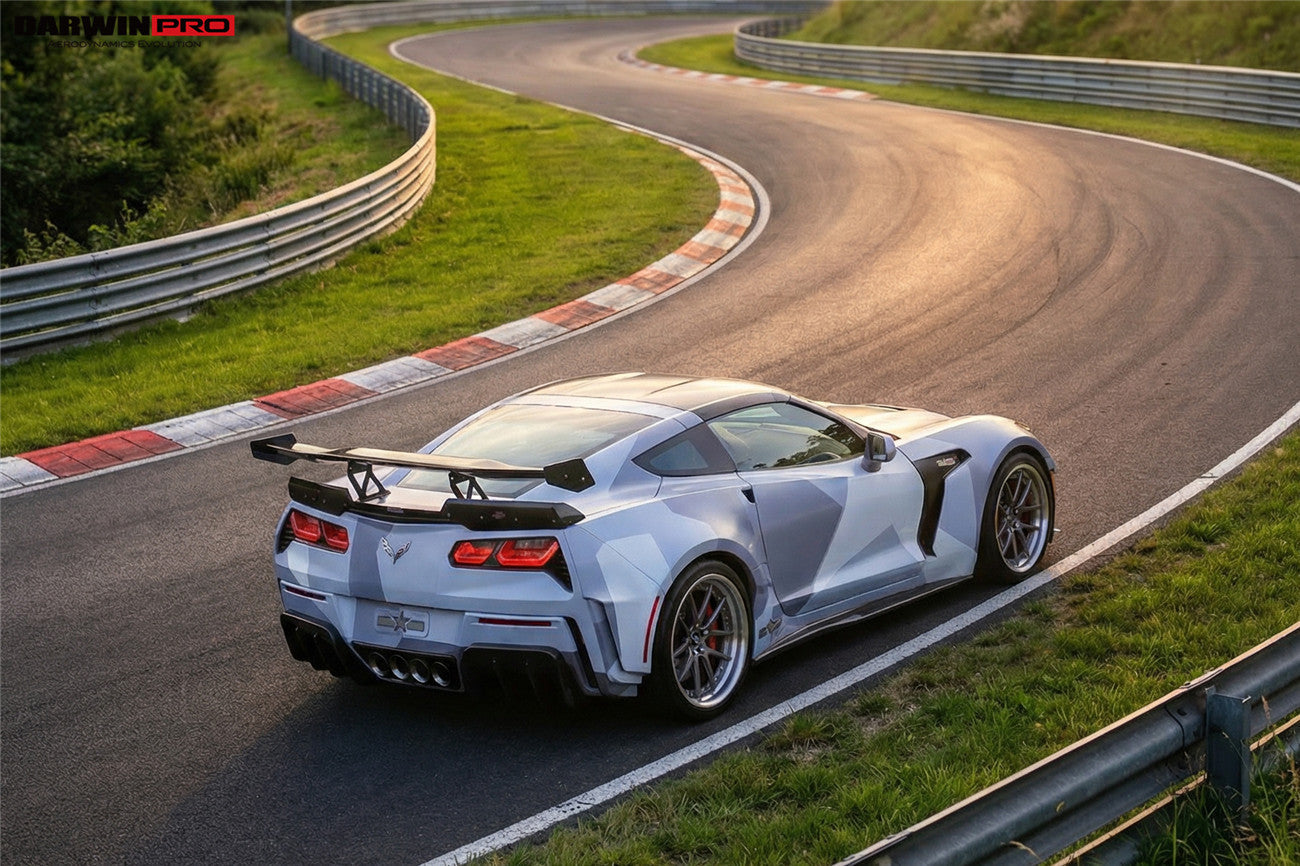 2013-2019 Corvette C7 Z51 Grandsport Z06  BKSS Style Rear Diffuser - DarwinPRO Aerodynamics