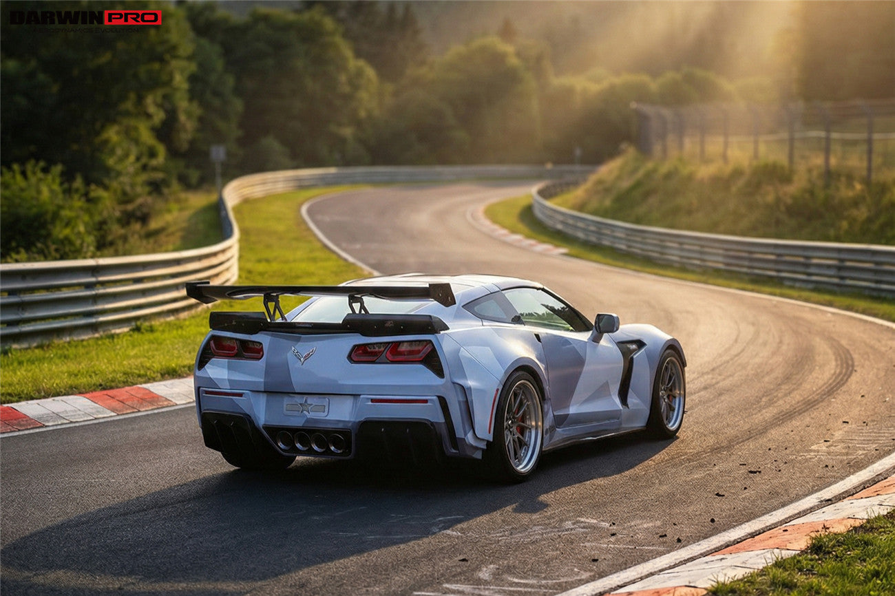 2013-2017 Corvette C7 Z51 BKSS Style Fiber Reinforce Ploymer Wide Rear Fender - DarwinPRO Aerodynamics