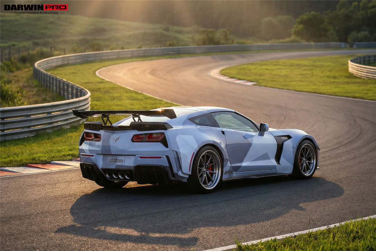 2013-2017 Corvette C7 Z51 BKSS Style Fiber Reinforce Ploymer Wide Rear Fender - DarwinPRO Aerodynamics