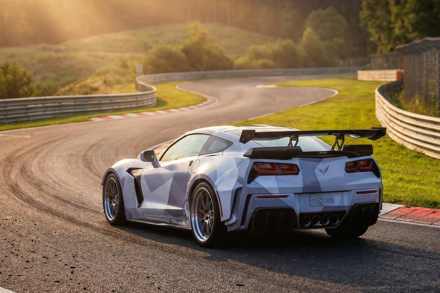 2013-2019 Corvette C7 Z51 Grandsport Z06 BKSS Style Trunk Wing Spoiler - DarwinPRO Aerodynamics