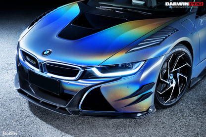 2014-2018 BMW i8 BZK Carbon Fiber Front Fender Vents - DarwinPRO Aerodynamics