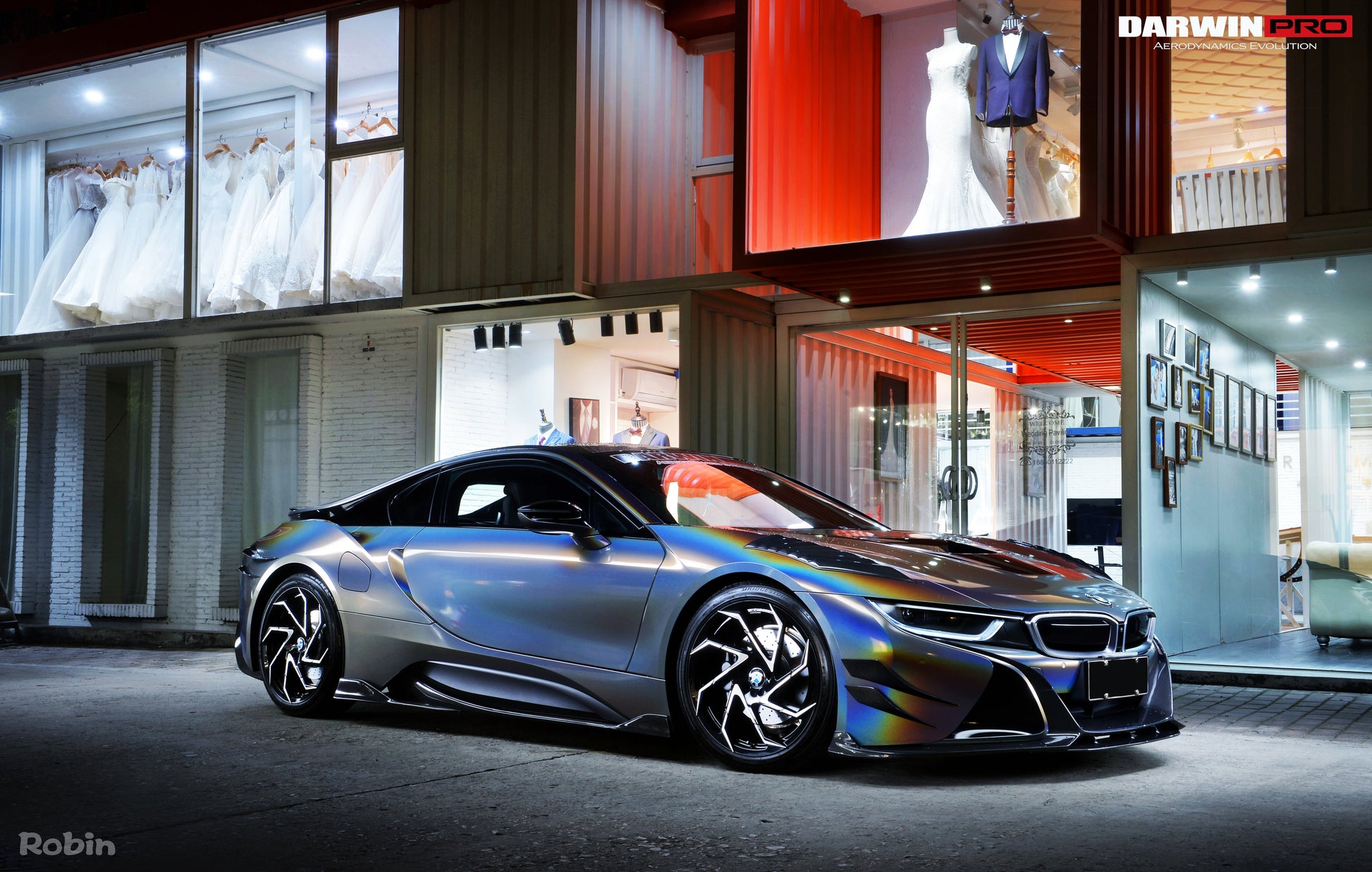 2014-2018 BMW i8 BZK Carbon Fiber Side Skirts - DarwinPRO Aerodynamics