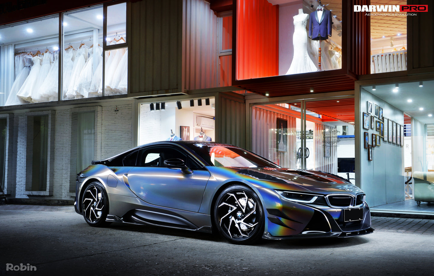 2014-2018 BMW i8 BZK Carbon Fiber Front Canards - DarwinPRO Aerodynamics