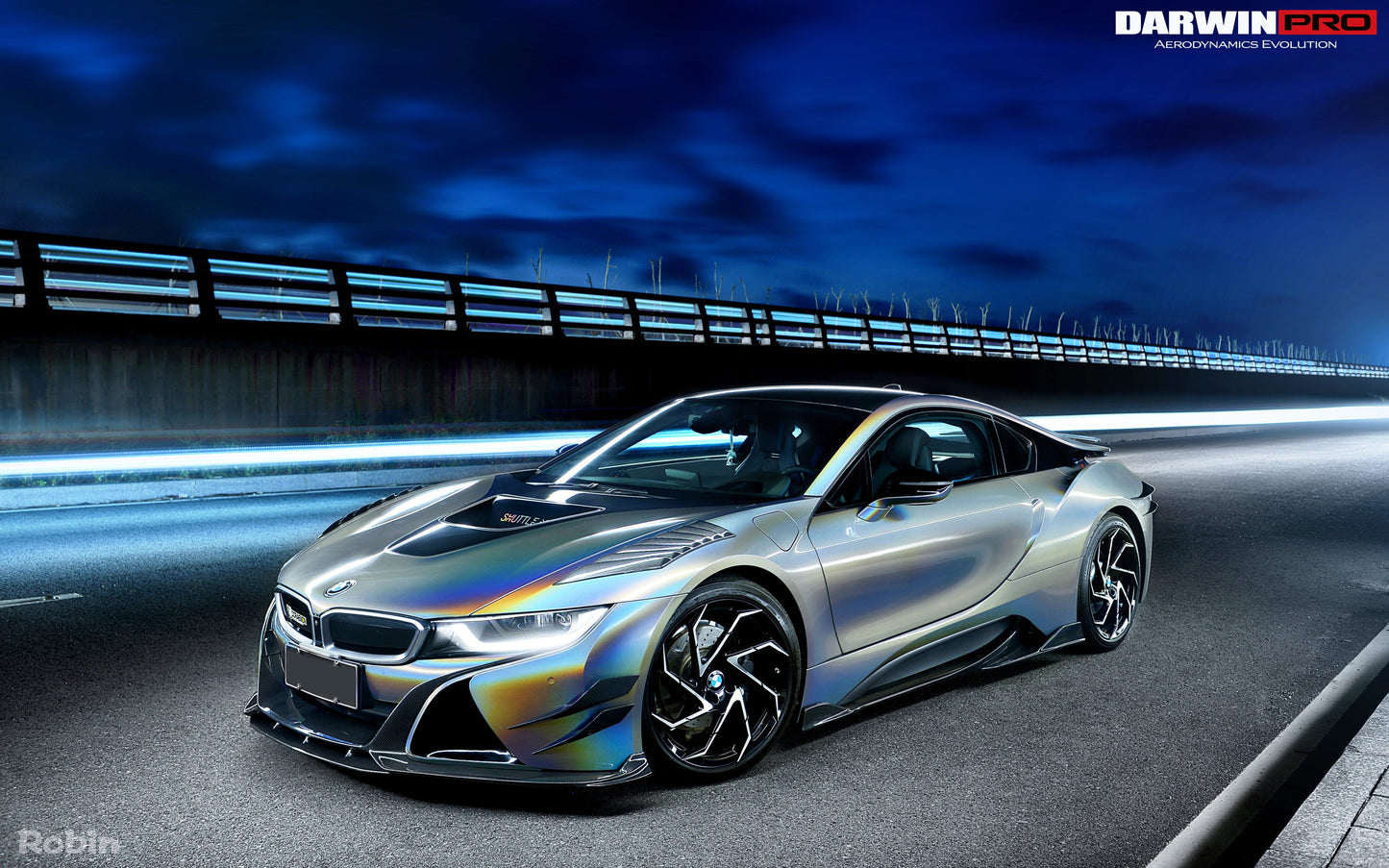 2014-2018 BMW i8 BZK Carbon Fiber Front Fender Vents - DarwinPRO Aerodynamics