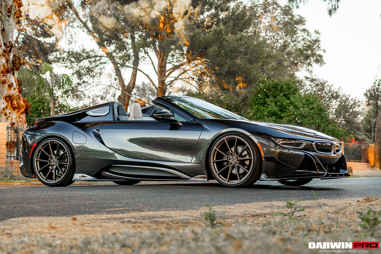 2014-2018 BMW i8 BZK Carbon Fiber Side Skirts - DarwinPRO Aerodynamics