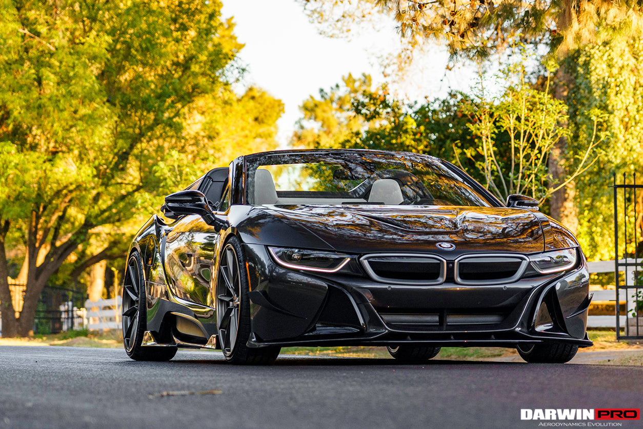 2014-2018 BMW i8 BZK Carbon Fiber Front Lip Splitter - DarwinPRO Aerodynamics